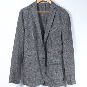 J. Lindeberg EU50R Men's Draper Sport Coat Gray Check Wool Slim Fit